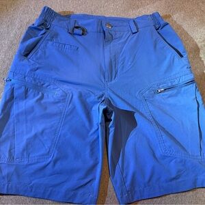 Men's Blue Performance Cargo Shorts